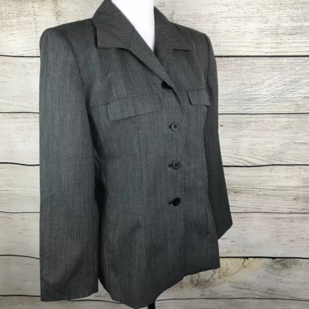 Vintage Pendleton Wool Gray Button Front Lined Ja… - image 3